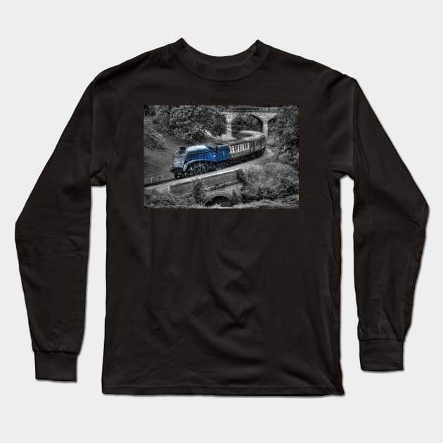 Sir Nigel Gresley - Colour Popped Long Sleeve T-Shirt by SteveHClark